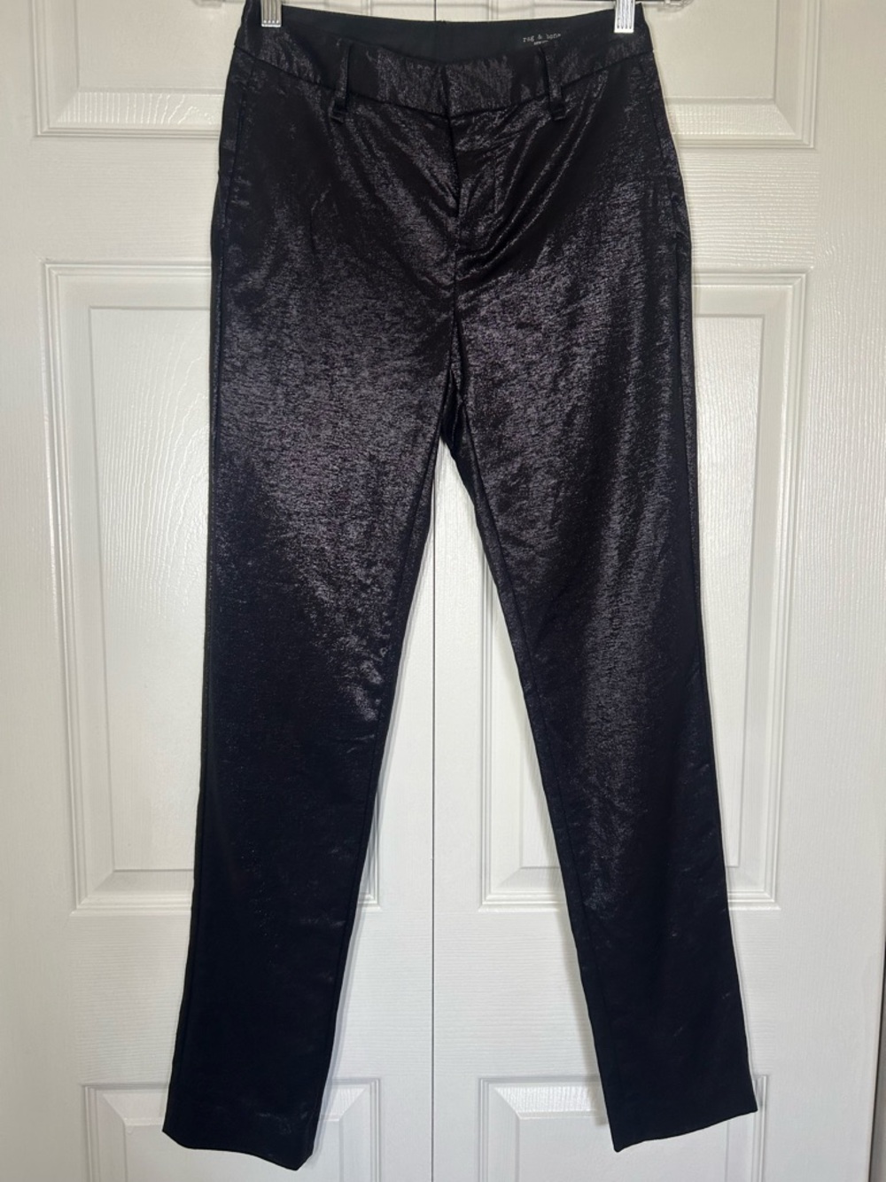 rag & bone Black Shimmer Dress Pants